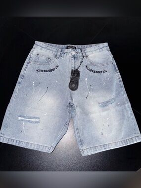 Chrome Heart Jean Shorts